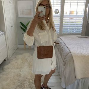 Lauren Ralph Lauren brown leather belt bag